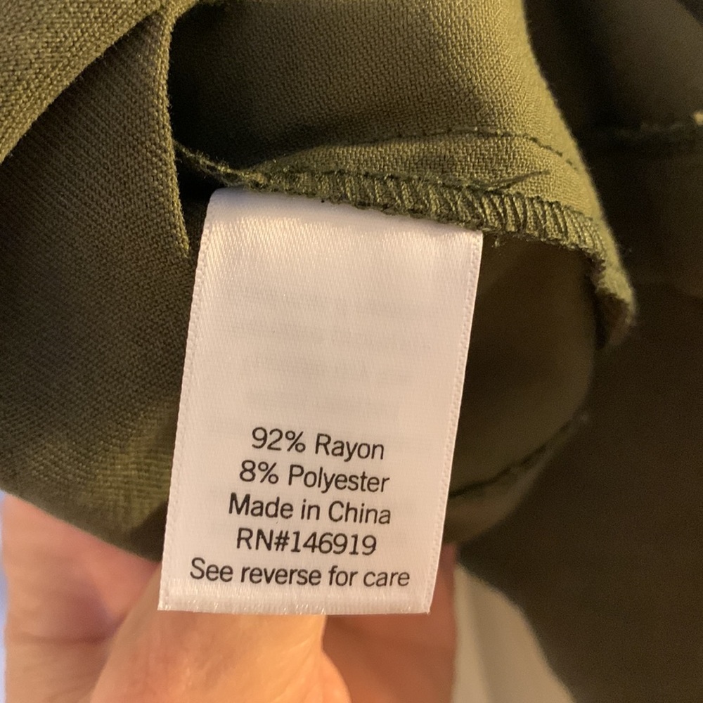 NWT Nine West Dark Olive Green Utility Jacket, Size Small - Picture 10 of 12